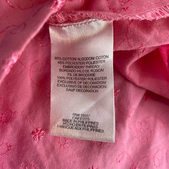 Picapino Baby Girl Pink Off Shoulder Dress - Picture 4 of 6